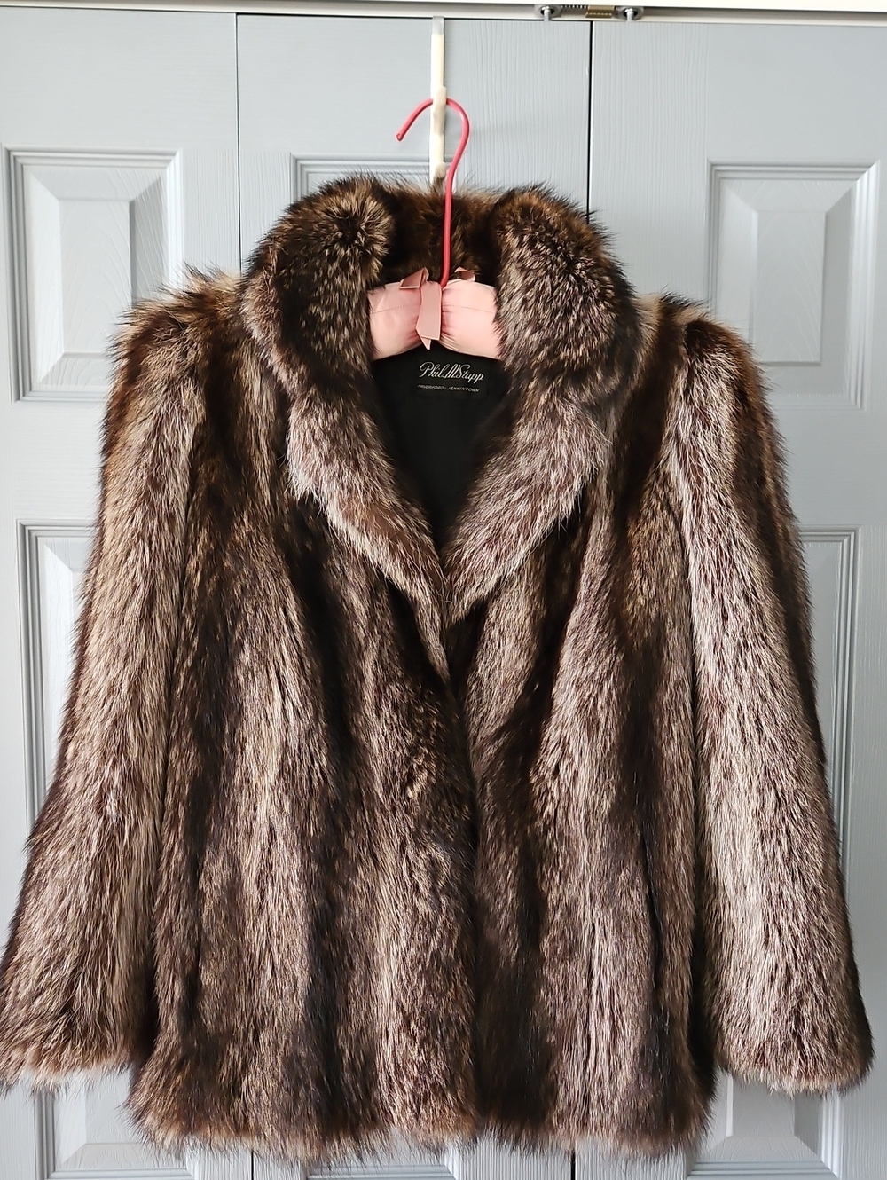 Luxurious Vintage Racoon Fur Coat - Women's Jacket & Coat